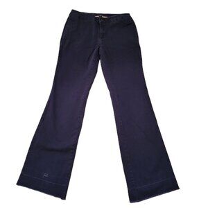 Land's End Women's Bootcut Pants Raw Hem Size 3 Blue
